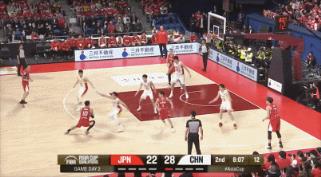 反手吃一个犯规,3次犯规滚下场休息