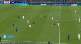  2球领先！图拉姆传中，邓弗里斯门前包抄进球