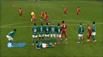  加拉塔萨雷半场补时任意球，投诉利物浦手球裁判未作判罚